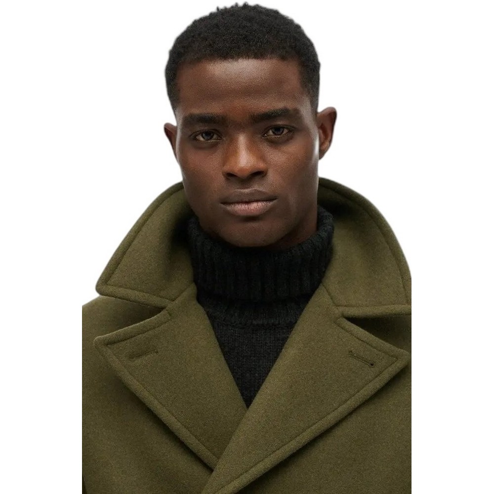 SUPERDRY MERCHANT WOOL BLEND LONG COAT ΠΑΛΤΟ ΑΝΔΡΙΚΟ KHAKI