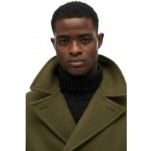 SUPERDRY MERCHANT WOOL BLEND LONG COAT ΠΑΛΤΟ ΑΝΔΡΙΚΟ KHAKI