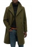 SUPERDRY MERCHANT WOOL BLEND LONG COAT ΠΑΛΤΟ ΑΝΔΡΙΚΟ KHAKI