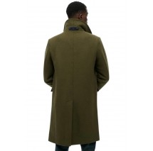 SUPERDRY MERCHANT WOOL BLEND LONG COAT ΠΑΛΤΟ ΑΝΔΡΙΚΟ KHAKI