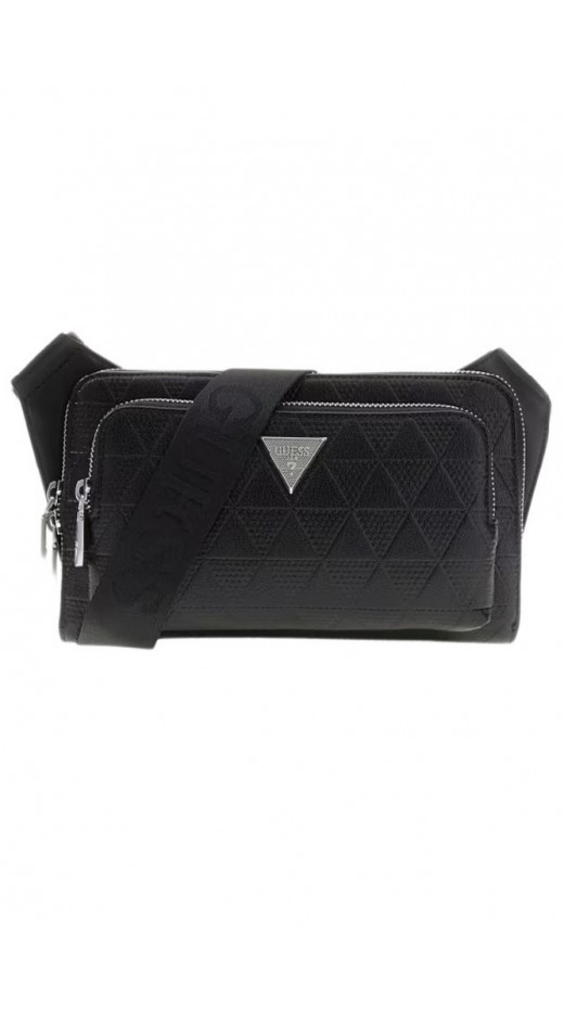 GUESS TORINO BUMBAG S HMTOTEP6231 ΤΣΑΝΤΑ ΑΝΔΡΙΚΗ BLACK