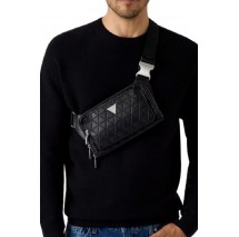 GUESS TORINO BUMBAG S HMTOTEP6231 ΤΣΑΝΤΑ ΑΝΔΡΙΚΗ BLACK