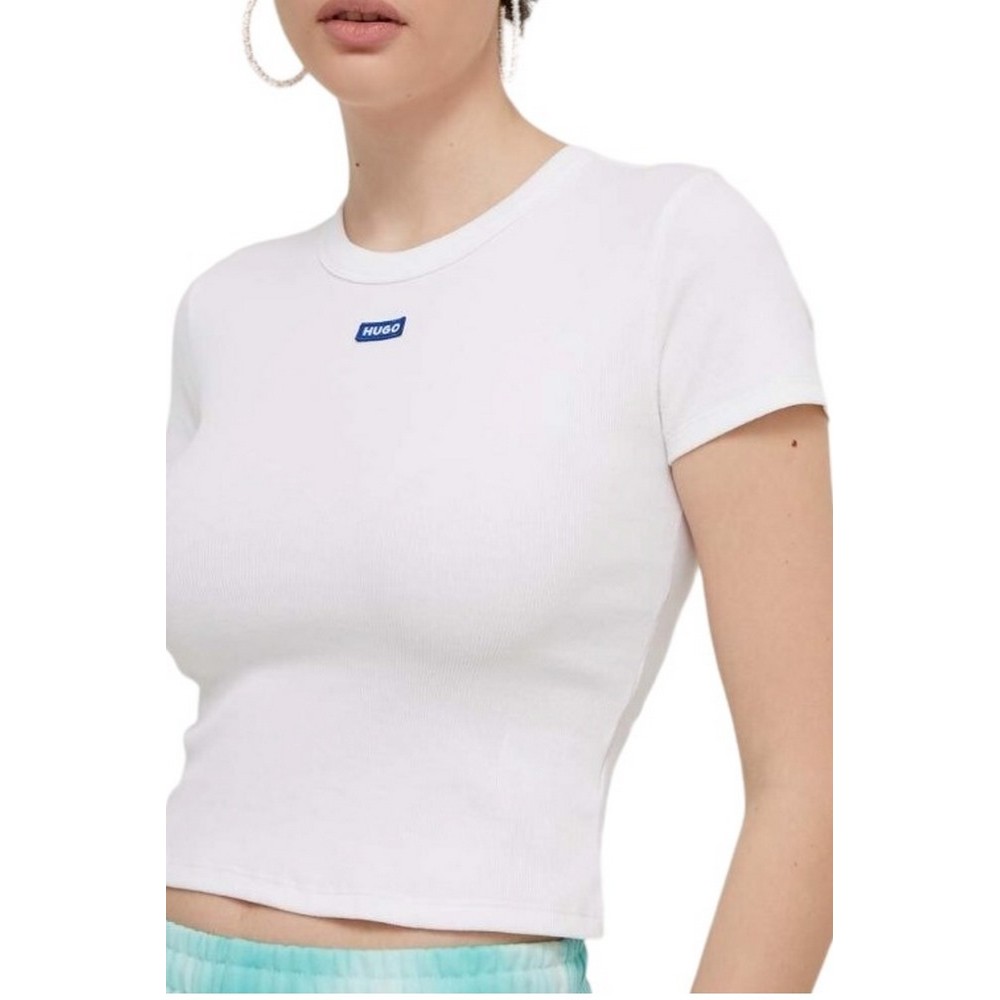 HUGO BOSS JERSEY BABY TEE B T-SHIRT ΜΠΛΟΥΖΑ ΓΥΝΑΙΚΕΙΑ WHITE