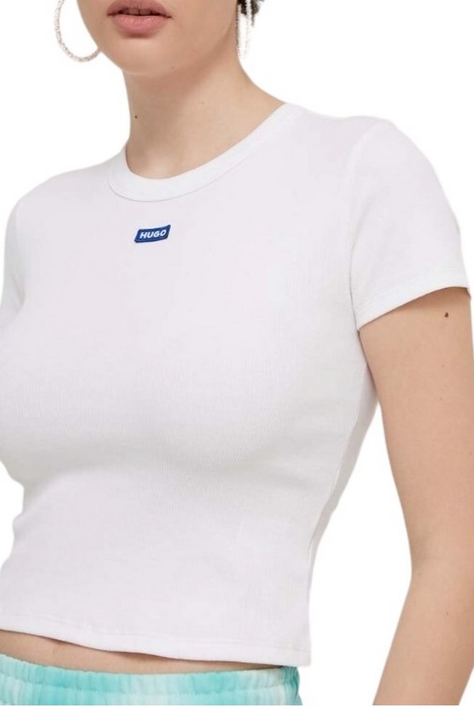 HUGO BOSS JERSEY BABY TEE B T-SHIRT ΜΠΛΟΥΖΑ ΓΥΝΑΙΚΕΙΑ WHITE