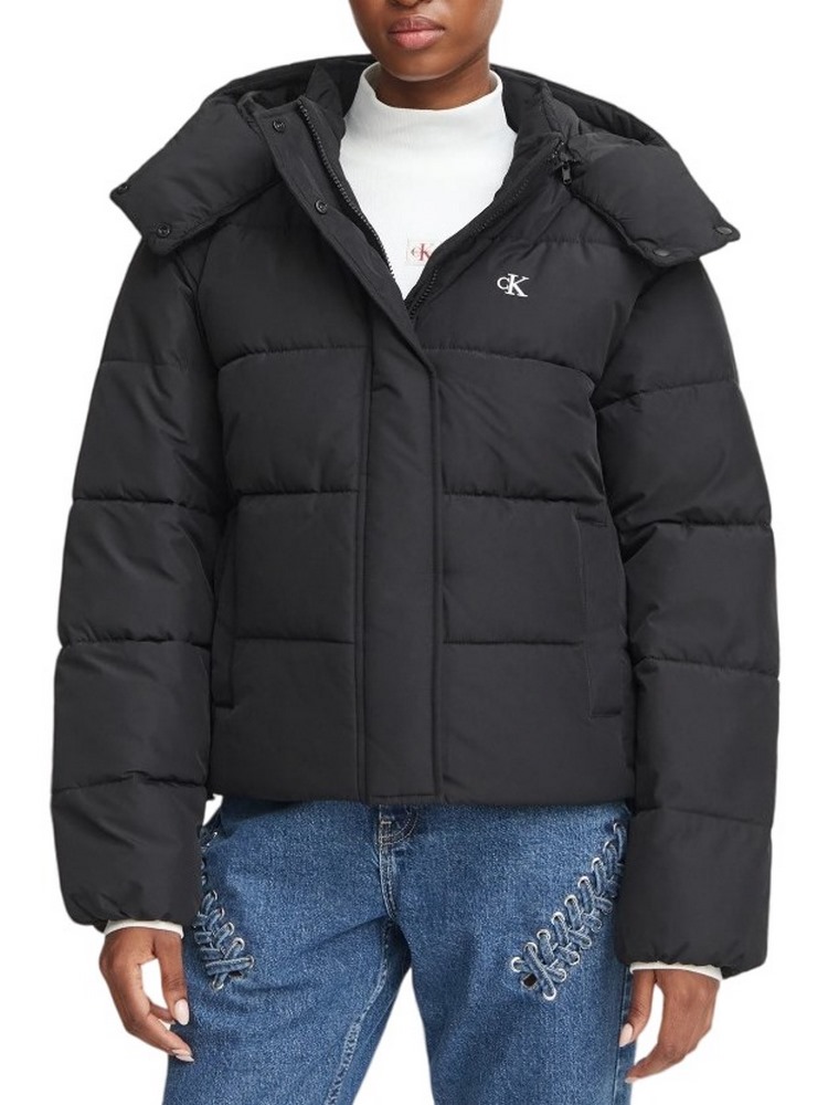 CALVIN KLEIN JEANS MATTE MW SHORT PUFFER ΜΠΟΥΦΑΝ ΓΥΝΑΙΚΕΙΟ BLACK