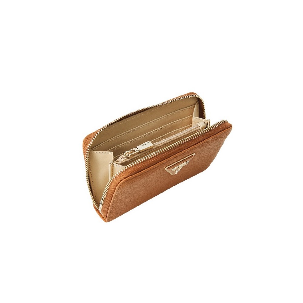 GUESS LAUREL II SLG MED ZIP AROUND ΠΟΡΤΟΦΟΛΙ ΓΥΝΑΙΚΕΙΟ COGNAC