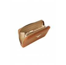 GUESS LAUREL II SLG MED ZIP AROUND ΠΟΡΤΟΦΟΛΙ ΓΥΝΑΙΚΕΙΟ COGNAC