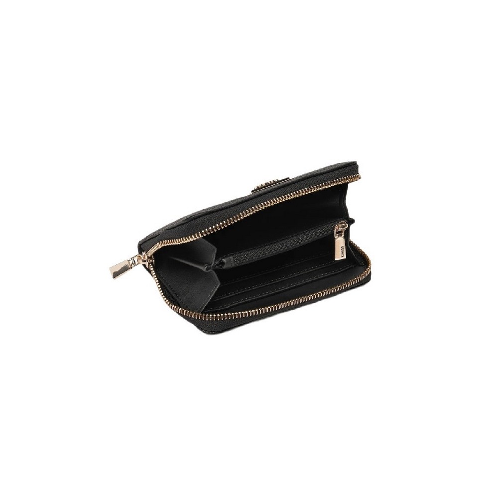 GUESS LAUREL II SLG MED ZIP AROUND ΠΟΡΤΟΦΟΛΙ ΓΥΝΑΙΚΕΙΟ BLACK