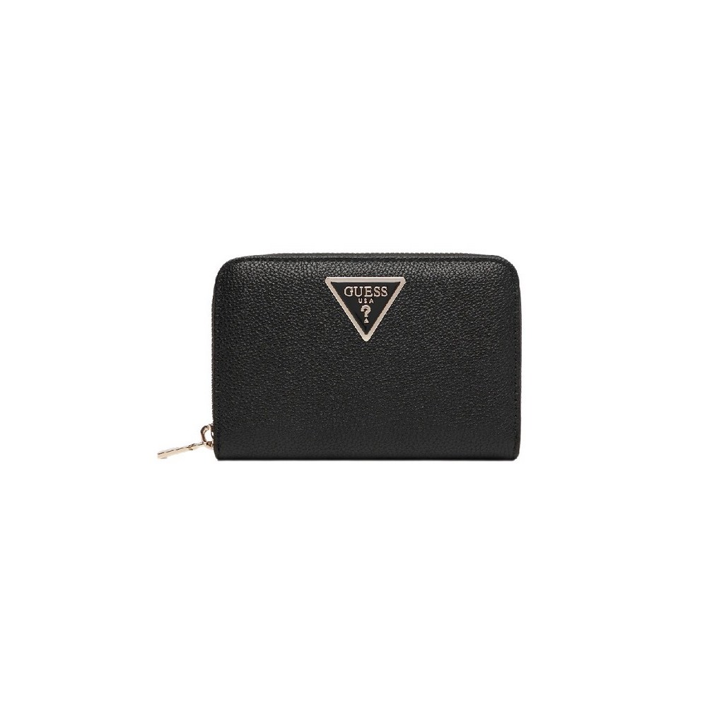 GUESS LAUREL II SLG MED ZIP AROUND ΠΟΡΤΟΦΟΛΙ ΓΥΝΑΙΚΕΙΟ BLACK