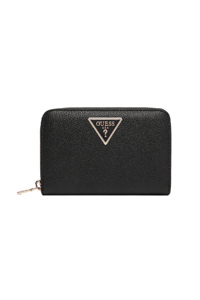 GUESS LAUREL II SLG MED ZIP AROUND ΠΟΡΤΟΦΟΛΙ ΓΥΝΑΙΚΕΙΟ BLACK