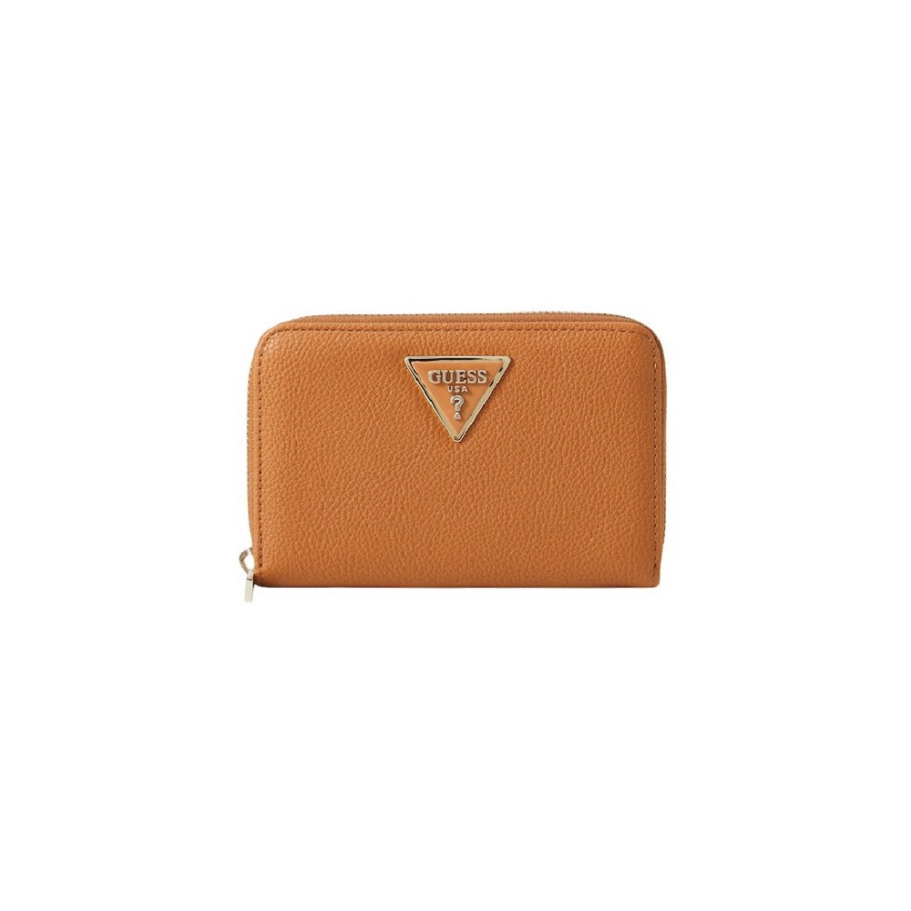 GUESS LAUREL II SLG MED ZIP AROUND ΠΟΡΤΟΦΟΛΙ ΓΥΝΑΙΚΕΙΟ COGNAC