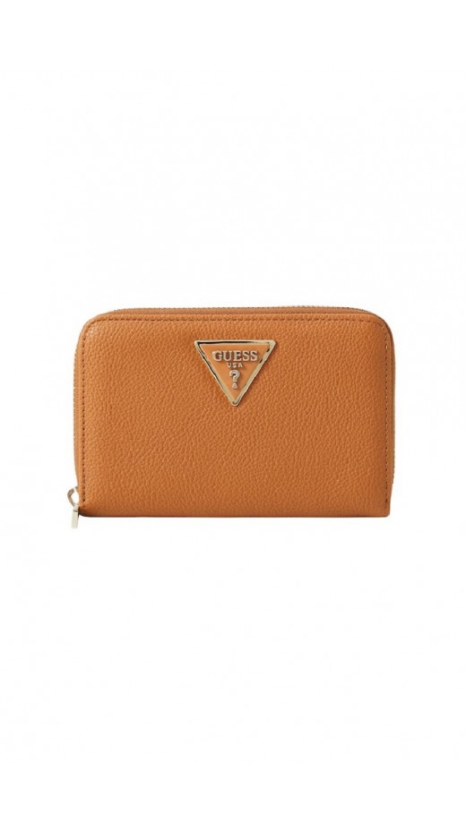 GUESS LAUREL II SLG MED ZIP AROUND ΠΟΡΤΟΦΟΛΙ ΓΥΝΑΙΚΕΙΟ COGNAC