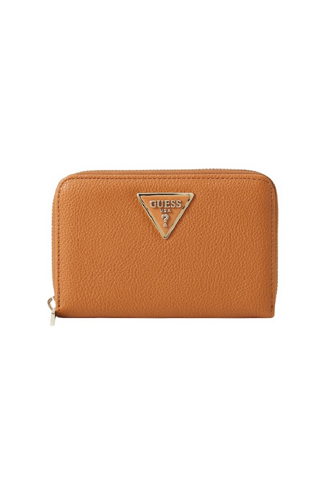 GUESS LAUREL II SLG MED ZIP AROUND ΠΟΡΤΟΦΟΛΙ ΓΥΝΑΙΚΕΙΟ COGNAC