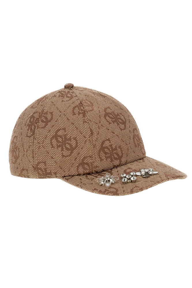 GUESS AUDREY LOGO JACQ BASEBAL CAP ΚΑΠΕΛΟΓΥΝΑΙΚΕΙΟ LATTE