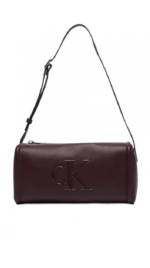 CALVIN KLEIN BOLD CK SLOUCHY SHOULDER BAG ΤΣΑΝΤΑ ΓΥΝΑΙΚΕΙΑ BORDEAUX