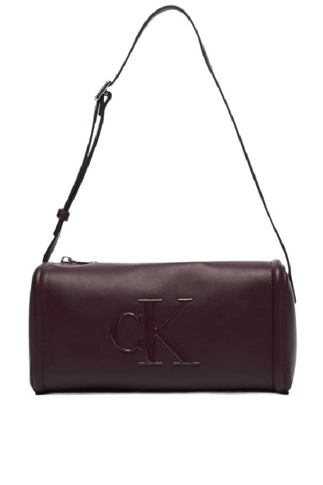 CALVIN KLEIN BOLD CK SLOUCHY SHOULDER BAG ΤΣΑΝΤΑ ΓΥΝΑΙΚΕΙΑ BORDEAUX
