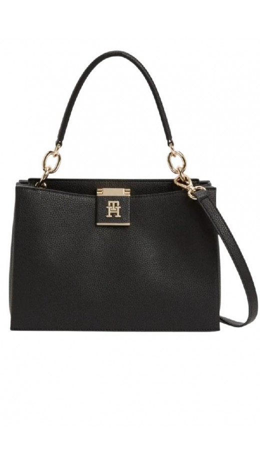 TOMMY HILFIGER HER TOTE ΤΣΑΝΤΑ ΓΥΝΑΙΚΕΙΑ BLACK