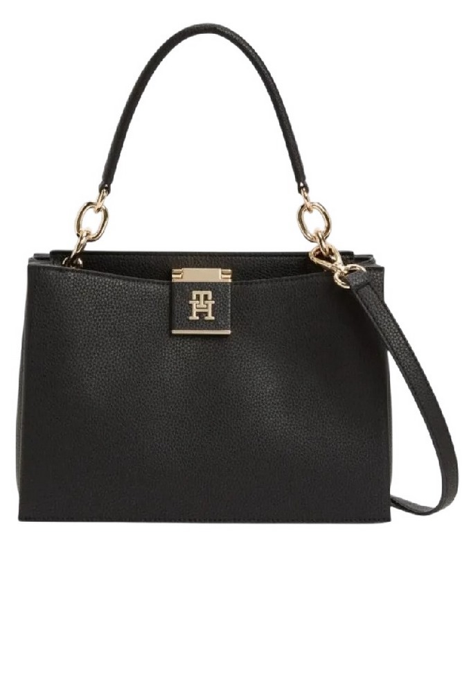 TOMMY HILFIGER HER TOTE ΤΣΑΝΤΑ ΓΥΝΑΙΚΕΙΑ BLACK