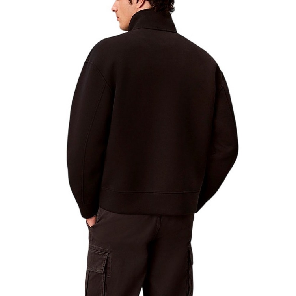 CALVIN KLEIN COOLING SPACER FULL ZIP JACKET ΖΑΚΕΤΑ ΦΟΥΤΕΡ ΑΝΔΡΙΚΗ BLACK