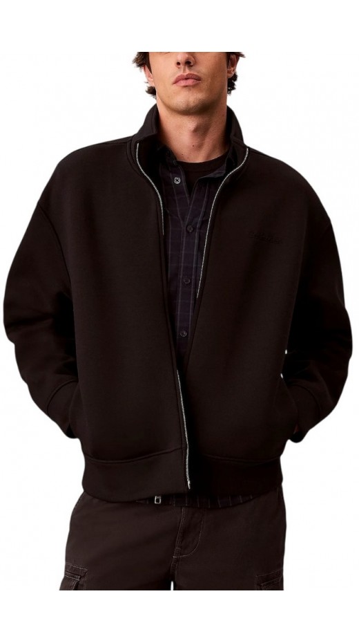 CALVIN KLEIN COOLING SPACER FULL ZIP JACKET ΖΑΚΕΤΑ ΦΟΥΤΕΡ ΑΝΔΡΙΚΗ BLACK