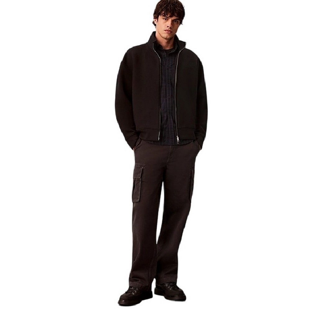 CALVIN KLEIN COOLING SPACER FULL ZIP JACKET ΖΑΚΕΤΑ ΦΟΥΤΕΡ ΑΝΔΡΙΚΗ BLACK