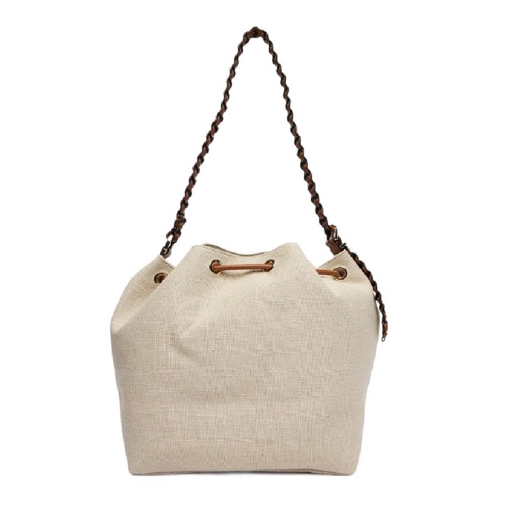 TOMMY HILFIGER ELEV SUMMER BUCKET CANVAS ΤΣΑΝΤΑ ΓΥΝΑΙΚΕΙΑ SAND