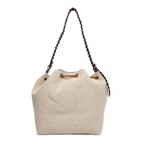 TOMMY HILFIGER ELEV SUMMER BUCKET CANVAS ΤΣΑΝΤΑ ΓΥΝΑΙΚΕΙΑ SAND