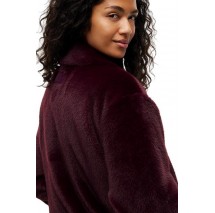 TOMMY JEANS FAUX FUR JACKET EXT ΜΠΟΥΦΑΝ ΓΥΝΑΙΚΕΙΟ BERRY