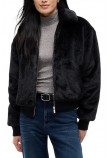 TOMMY JEANS FAUX FUR JACKET EXT ΜΠΟΥΦΑΝ ΓΥΝΑΙΚΕΙΟ BLACK