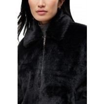 TOMMY JEANS FAUX FUR JACKET EXT ΜΠΟΥΦΑΝ ΓΥΝΑΙΚΕΙΟ BLACK
