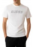 GUESS MASKA CN T-SHIRT ΜΠΛΟΥΖΑ ΑΝΔΡΙΚΗ WHITE