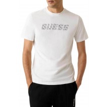 GUESS MASKA CN T-SHIRT ΜΠΛΟΥΖΑ ΑΝΔΡΙΚΗ WHITE
