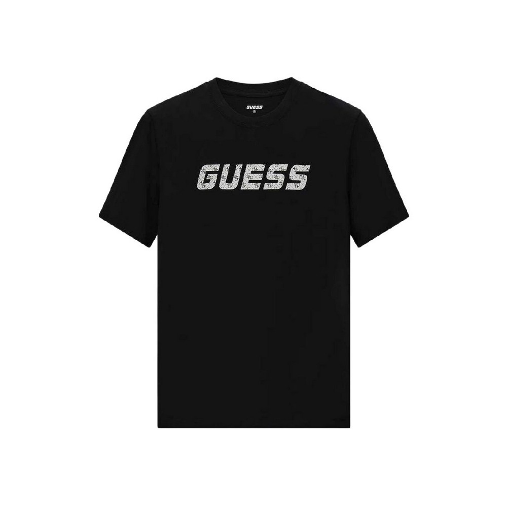 GUESS MASKA CN T-SHIRT ΜΠΛΟΥΖΑ ΑΝΔΡΙΚΗ BLACK