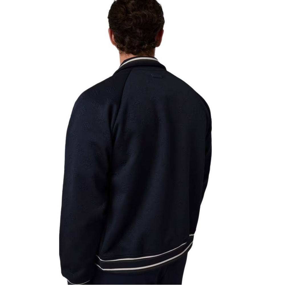 GUESS WALLACE FULL ZIP SWEATSHIRT ΖΑΚΕΤΑ ΦΟΥΤΕΡ ΑΝΔΡΙΚΗ NAVY