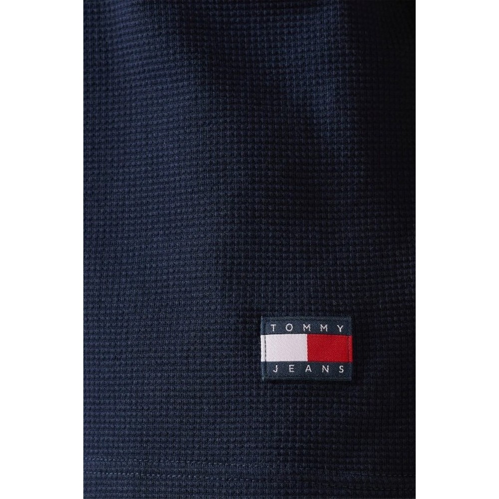 TOMMY JEANS REG WAFFLE TEE T-SHIRT ΜΠΛΟΥΖΑ ΑΝΔΡΙΚΗ NAVY