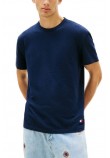 TOMMY JEANS REG WAFFLE TEE T-SHIRT ΜΠΛΟΥΖΑ ΑΝΔΡΙΚΗ NAVY