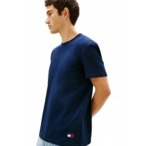 TOMMY JEANS REG WAFFLE TEE T-SHIRT ΜΠΛΟΥΖΑ ΑΝΔΡΙΚΗ NAVY