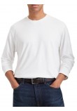 CALVIN KLEIN SUPIMA INTERLOCK SOLID CREWNECK ΜΠΛΟΥΖΑ ΜΑΚΡΥΜΑΝΙΚΗ ΑΝΔΡΙΚΗ BRIGHT WHITE