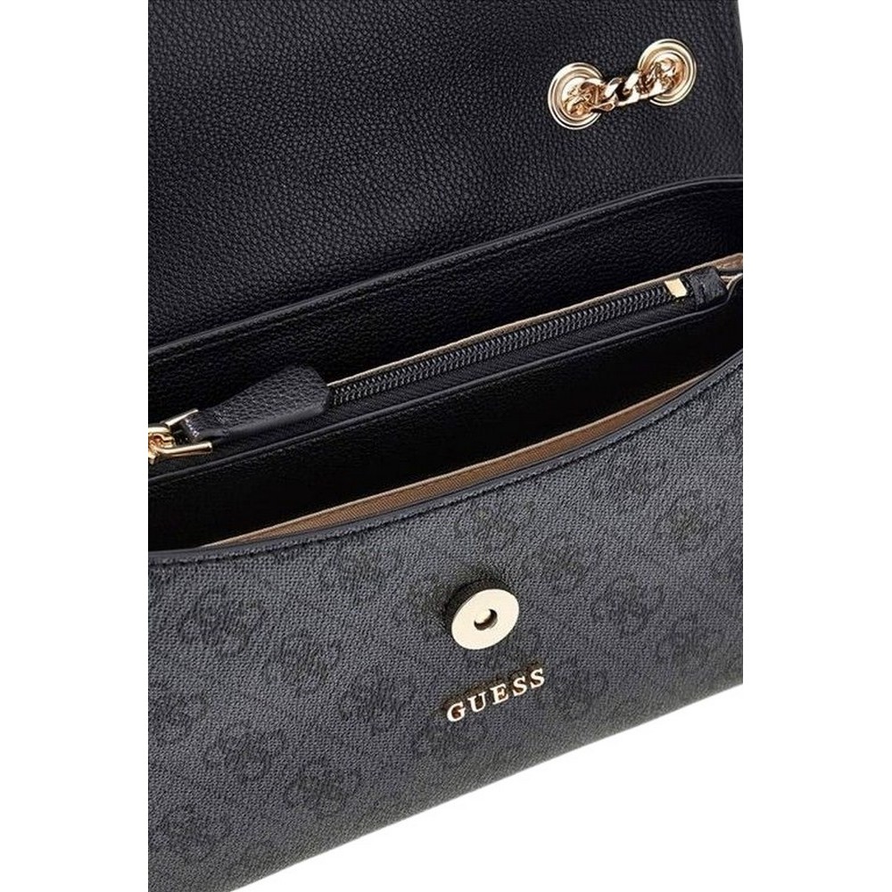 GUESS LINDSEY CONVERTIBLE XBODY FLAP ΤΣΑΝΤΑ ΓΥΝΑΙΚΕΙΑ DARK GREY