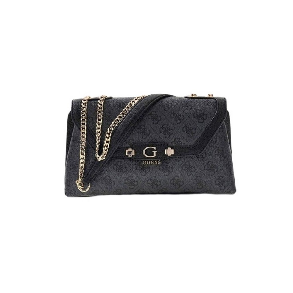 GUESS LINDSEY CONVERTIBLE XBODY FLAP ΤΣΑΝΤΑ ΓΥΝΑΙΚΕΙΑ DARK GREY