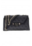 GUESS LINDSEY CONVERTIBLE XBODY FLAP ΤΣΑΝΤΑ ΓΥΝΑΙΚΕΙΑ DARK GREY