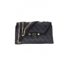 GUESS LINDSEY CONVERTIBLE XBODY FLAP ΤΣΑΝΤΑ ΓΥΝΑΙΚΕΙΑ DARK GREY