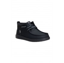 HEY DUDE WALLY MID GRIP CLASSIC ΠΑΠΟΥΤΣΙ ΑΝΔΡΙΚΟ BLACK/BLACK