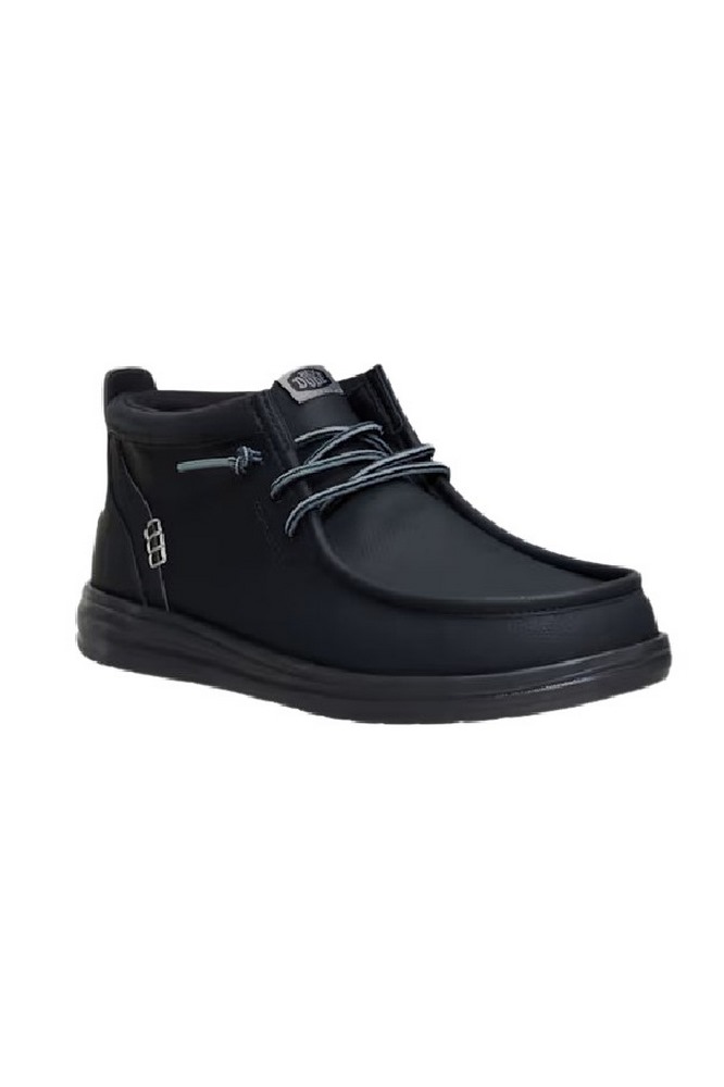 HEY DUDE WALLY MID GRIP CLASSIC ΠΑΠΟΥΤΣΙ ΑΝΔΡΙΚΟ BLACK/BLACK