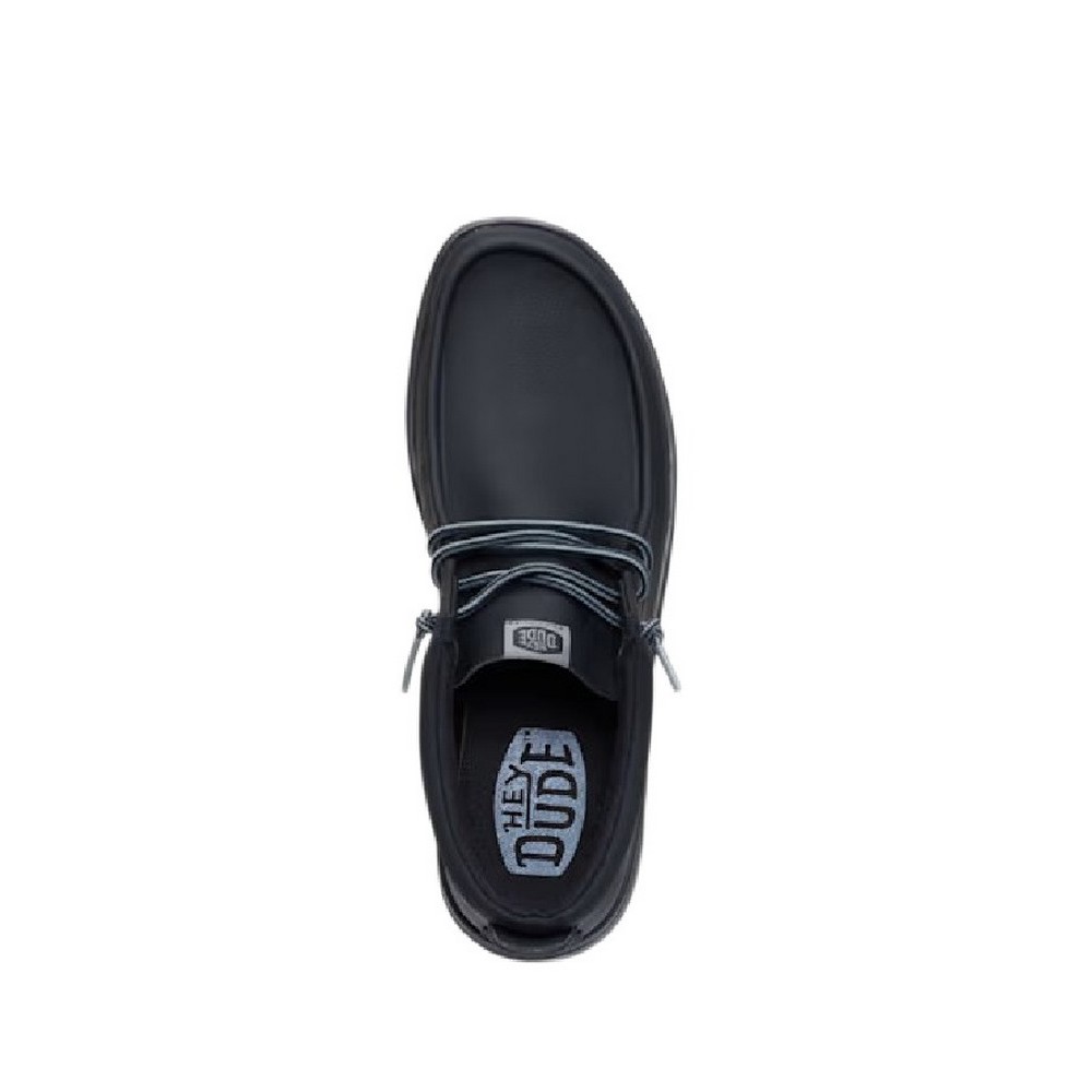 HEY DUDE WALLY MID GRIP CLASSIC ΠΑΠΟΥΤΣΙ ΑΝΔΡΙΚΟ BLACK/BLACK