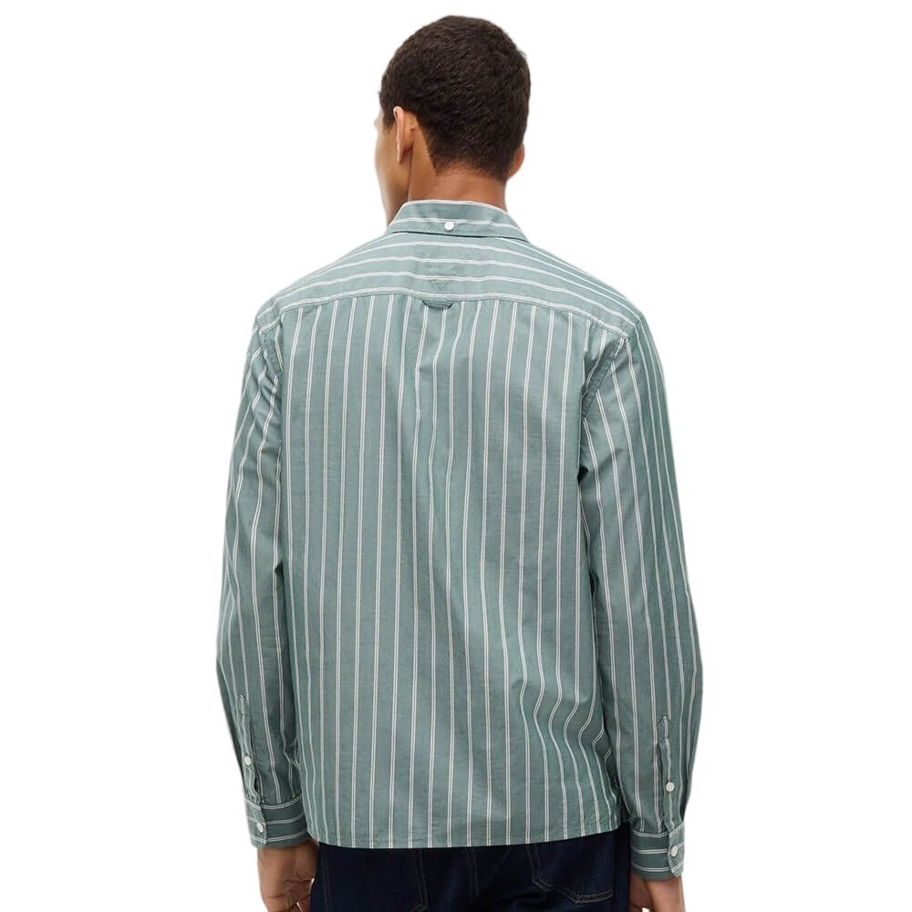 TOMMY JEANS REG POPLIN PATTERN SHIRT ΠΟΥΚΑΜΙΣΟ ΑΝΔΡΙΚΟ GREEN