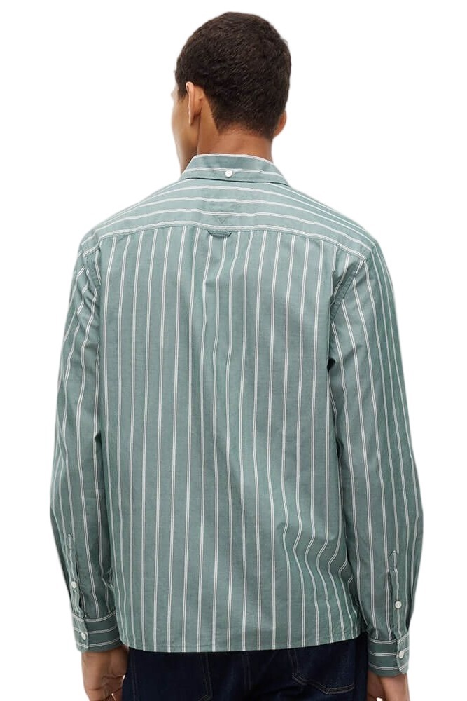 TOMMY JEANS REG POPLIN PATTERN SHIRT ΠΟΥΚΑΜΙΣΟ ΑΝΔΡΙΚΟ GREEN