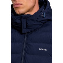 CALVIN KLEIN LTWT NYLON HOODED PUFFER JKT ΜΠΟΥΦΑΝ ΑΝΔΡΙΚΟ NAVY