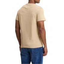 TOMMY JEANS REG SIGN SHIFT TEE EXT T-SHIRT ΜΠΛΟΥΖΑ ΑΝΔΡΙΚΗ BEIGE