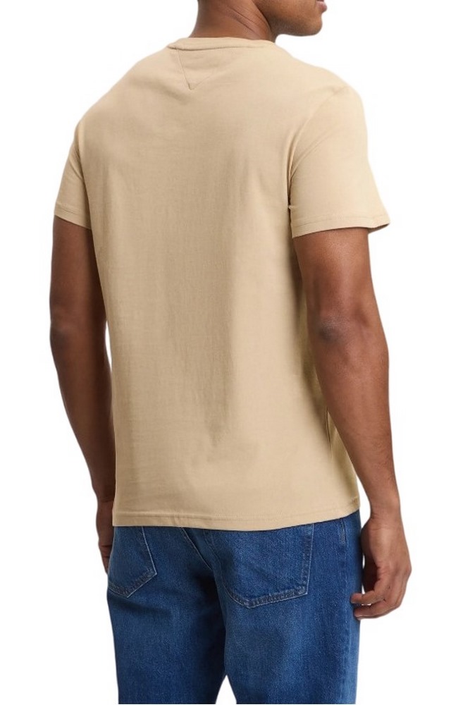 TOMMY JEANS REG SIGN SHIFT TEE EXT T-SHIRT ΜΠΛΟΥΖΑ ΑΝΔΡΙΚΗ BEIGE